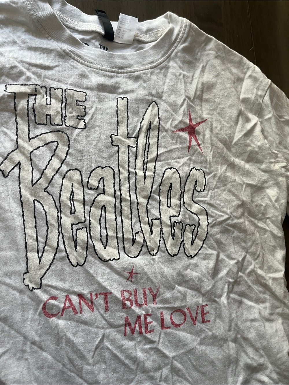 Divided White Beatles 'Can't Buy Me Love' Graphic Tee